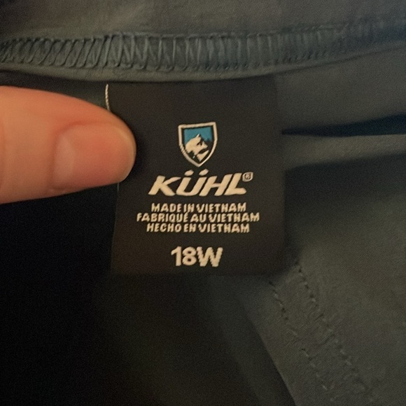 Kuhl Free Flex Cargo Shorts Women’s 10” Rainstorm Blue Size 18W - Picture 10 of 16